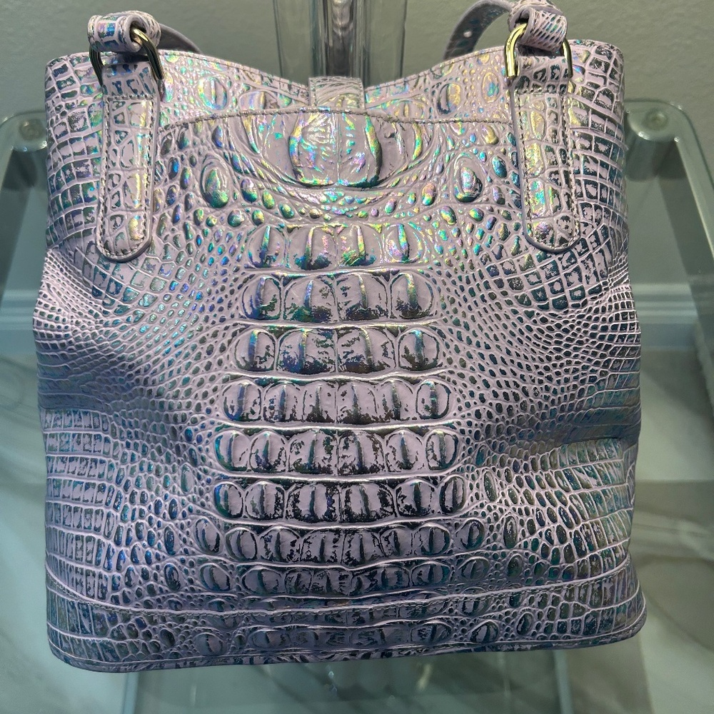 Brahmin Iridescent Lavender sachem